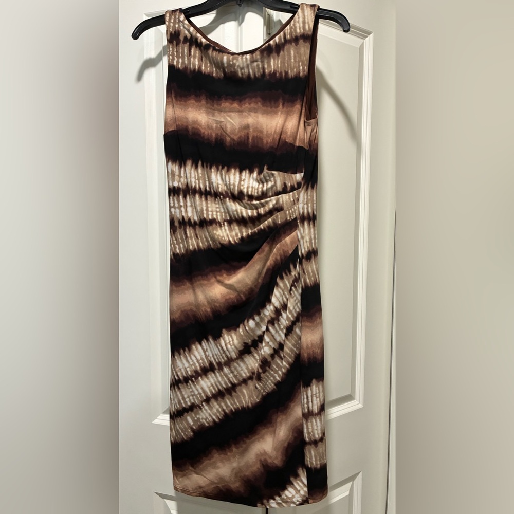 Anne Klein Brown and Black Dress